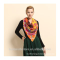 Geometry contrast color 100% wool scarf 2014 women winter scarf